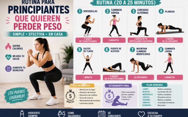 Rutina para Principiantes que Quieren Perder Peso de Forma Saludable